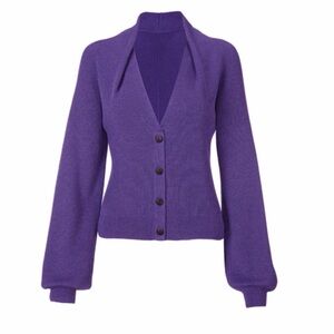 CAbi Sunday Cardigan - Purple Women's Sweater